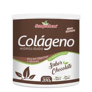 Colágeno com Vitaminas Chocolate - Semprebom - 200 gr